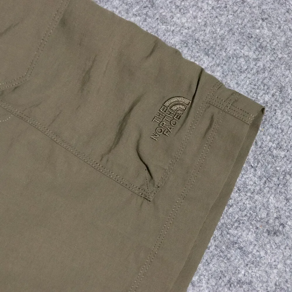 The North Face Paramount II Green Nylon Belted Cargo Shorts Men's 34 Outdoors